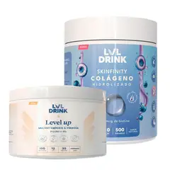 LVLDRINK NUTRITION - Pack Colágeno Hidrolizado con Biotina 500 g + Level Up Multivitamínico 300 g