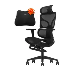 JOTA STORE - Silla de Oficina Ergonómica Full Mesh con Reposapiés y Soporte Lumbar Evox FC18