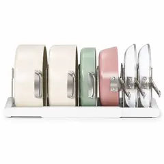 INSPIRA MARKET - Organizador de Ollas y Tapas Ajustable para Cocina