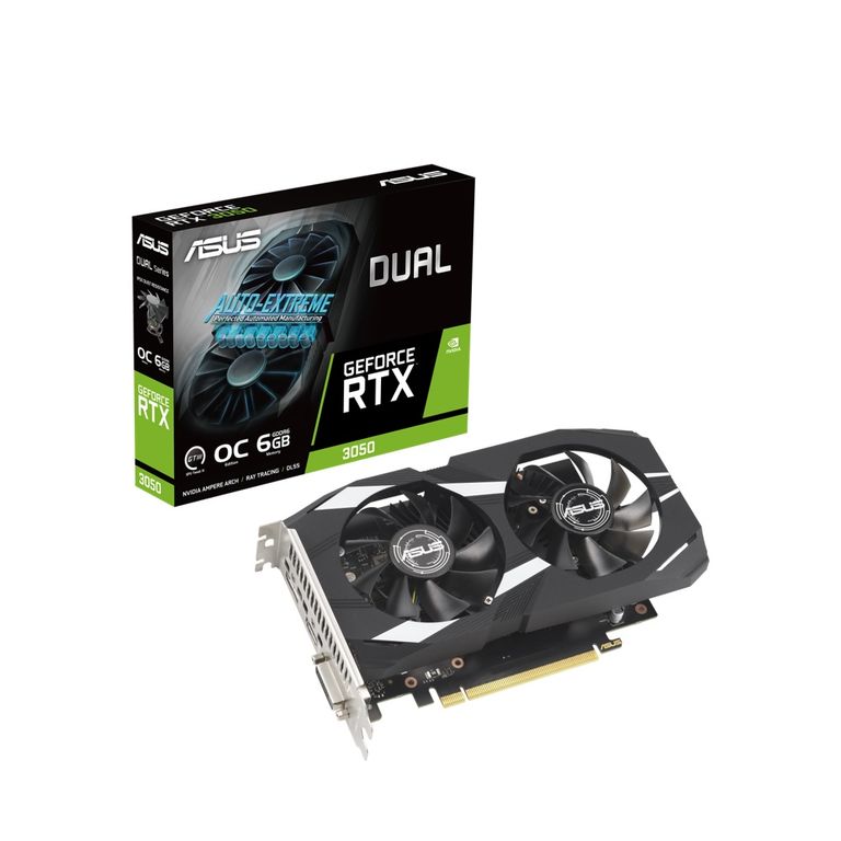 Tarjeta de Video Dual GeForce RTX 3050 OC 6GB DDR6 PCIe 4.0 DUAL-RTX3050-O6G
