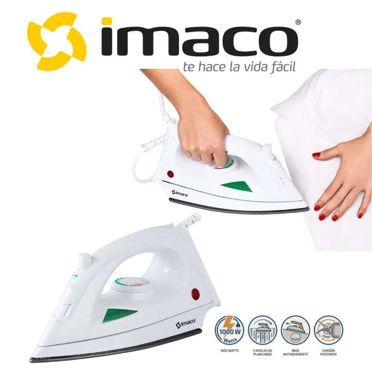 PLANCHA ANTIADHERENTE COLOR BLANCO MOD ETA10
