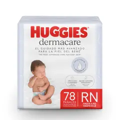 HUGGIES - PAÑAL DERMACARE PURO & NATURAL RN X78