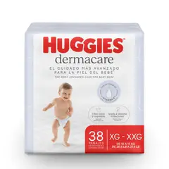 HUGGIES - PAÑAL DERMACARE PURO & NATURAL XG X38
