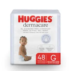HUGGIES - PAÑAL DERMACARE PURO & NATURAL G X48