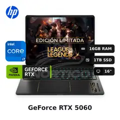 HP - Laptop OMEN 16-AM0021LACore I7-14650HX 16GB 1TB SSD RTX 5060 16" (C42G5LA#ACH)