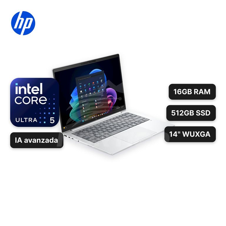 Laptop EliteBook 8 G1iAI Core Ultra 5-236V 16GB 512GB SSD 14" WUXGA (D86L0LS#ABM)