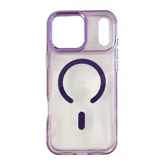IBOX - Case para iPhone 17 Pro Max Metal Glow, con MagSafe para carga inalámbrica, soporte en cámara,