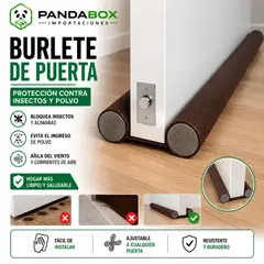 GENERICO - Burlete de Puerta Protección Contra Polvo. Insectos y Ruido – Marrón