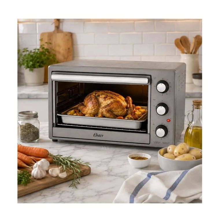 Horno Eléctrico XL 60 Litros con Convección y Rostizador TSSTTV60MNS Gris