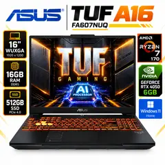 ASUS - TUF A16 FA607NUQ-WS73 Ryzen 7-170, 16GB RAM, 512GB SSD, RTX 4050 6GB, 16″ WUXGA, Windows 11.