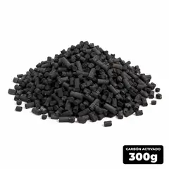 GENERICO - Carbón Activado Granulado para Acuarios Material Filtrante químico x 300 gramos