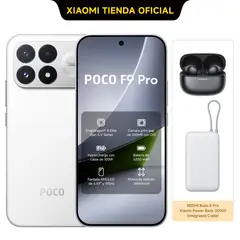 XIAOMI - POCO F9 Pro 512 GB Blanco + REDMI Buds 8 Pro+Power Bank