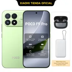 XIAOMI - POCO F9 Pro 512 GB Verde Aurora + REDMI Buds 8 Pro+Power Bank