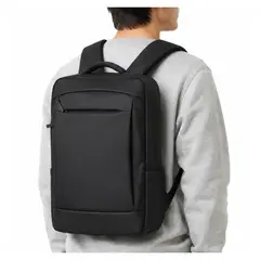 INSPIRA MARKET - Mochila Urbana Ejecutiva de PU con Compartimentos y Diseño Minimalista