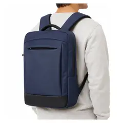 INSPIRA MARKET - Mochila Urbana Ejecutiva de PU con Compartimentos y Diseño Minimalista