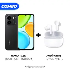 HONOR - CELULAR X6E 4GB+128GB + Audifonos Choice X7 LITE.
