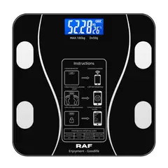 RAFF - Balanza Digital Inteligente de Baño RAF 180kg Bluetooth App OKOK