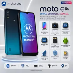MOTOROLA - Celular Moto E6s 2GB RAM 32GB