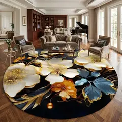 GENERICO - Alfombra Circular Grande 2mts de Diámetro para Sala o Dormitorio