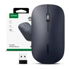 UGREEN - Mu001 Mouse Inalámbrico Negro Ergonómico Usb 2.4ghz