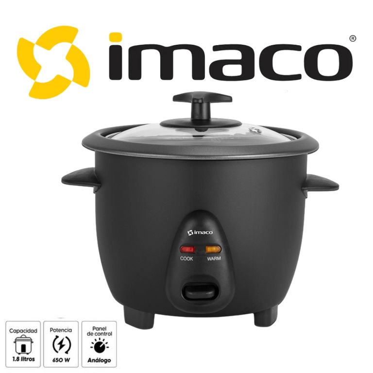 OLLA ARROCERA COLOR NEGRO 2.5L MOD RC28NR