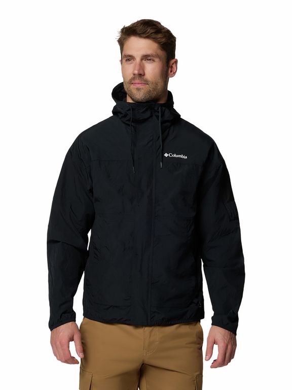 Casaca Cortavientos Hombre Challenger II Negro
