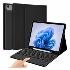 GENERICO - Funda Compatible con Teclado iPad Air 11" 2024 con Porta Lapiz Negro