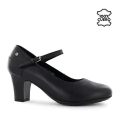 ECCO - Zapatos Mary Jane Cuero Mujer Arona08 Negro