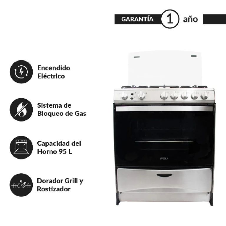 Cocina a pie Expert 76 cm para Gas Natural - Cocina a pie Expert 76 cm