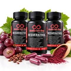 ALKALINE CARE - Resveratrol Complex (1500mg) 300 cápsulas