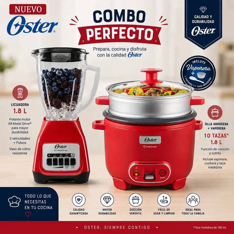 Combazo Licuadora + Olla Arrocera