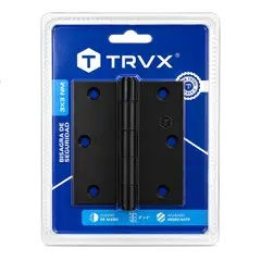 TRAVEX - Bisagra Capuchina 3x3 Negro Mate Pack 3 Unidades