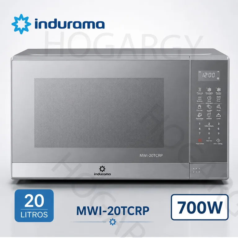 HORNO MICROONDA INDURAMA MWI-20TCRP 20LTS