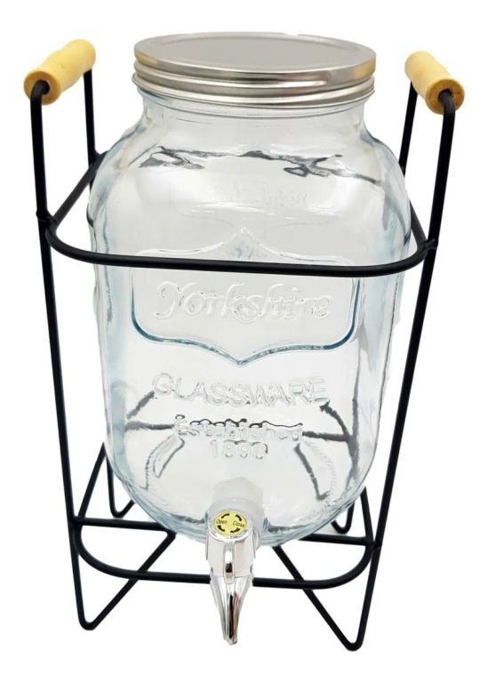 Dispensador De Jugo 4 Litros Con Stand Metálico