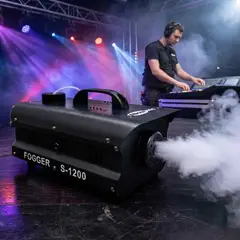 GENERICO - Máquina De Humo NIEBLA DE 1200w Para Evento Efecto Fiesta + Botella DE 1 LITRO