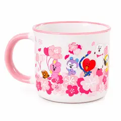 BTP - Taza de Cerámica BT21 Line Friends Cherry Blossom 370 ml
