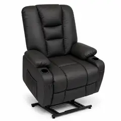 GENERICO - Sillón Reclinable Eléctrico Elevador con Masaje de 8 Puntos