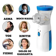 OEM - Inhalador Nebulizador Portátil Mesh Recargable para Asma y Alergias Respiratorias