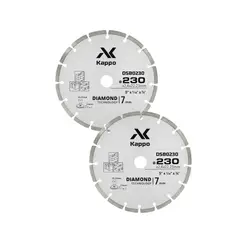 KAPPO - DISCO DIAMANTADO SEGMENTADO CORTE CONCRETO 9” (2 UND) DSB230 -