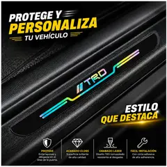 OEM - Protector De Pisadera TRD Reflectivo Para Auto 4Pcs