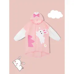 GENERICO - PONCHO IMPERMEABLE PARA NIÑOS MODELO CONEJITO