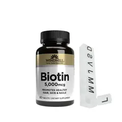 WINDMILL - Biotin 5000 Mcg 60 Tabletas