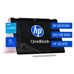 HP - Laptop OmniBook 5 Flip Intel Core i5 16GB 512GB 2 en 1 14-FP0057LA