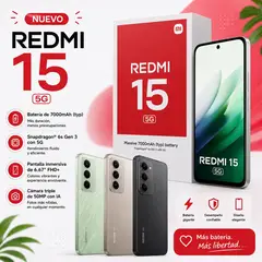 XIAOMI - REDMI 15 5G 8GB 256GB NUEVO LIBRE - COLOR GRIS