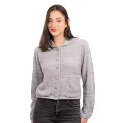 SUAL - Cardigan Tejido en Hilo con Textura