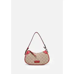 RENZO COSTA - CARTERA MONOGRAM ZIA BAGUETTE