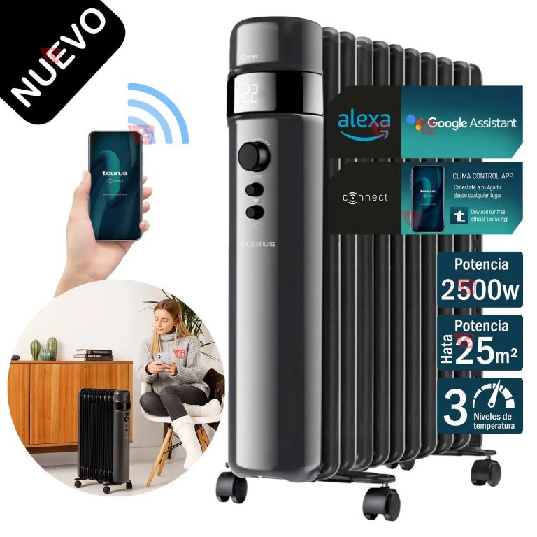 Termoradiador eléctrico AGADIR 2500W CONNECT para cocina profesional