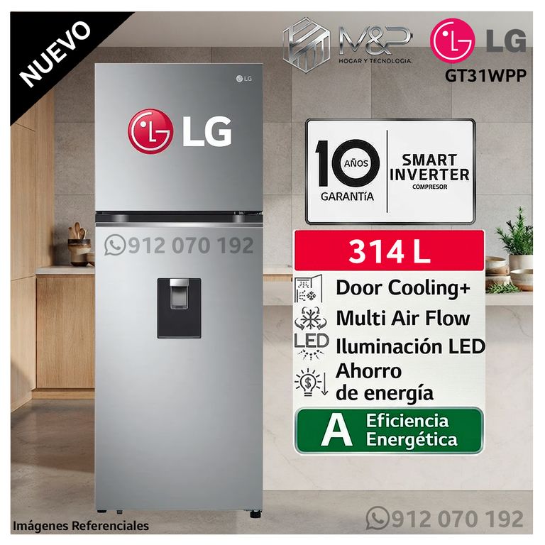 Refrigeradora 314L Door Cooling Top Mount Plateada GT31WPP