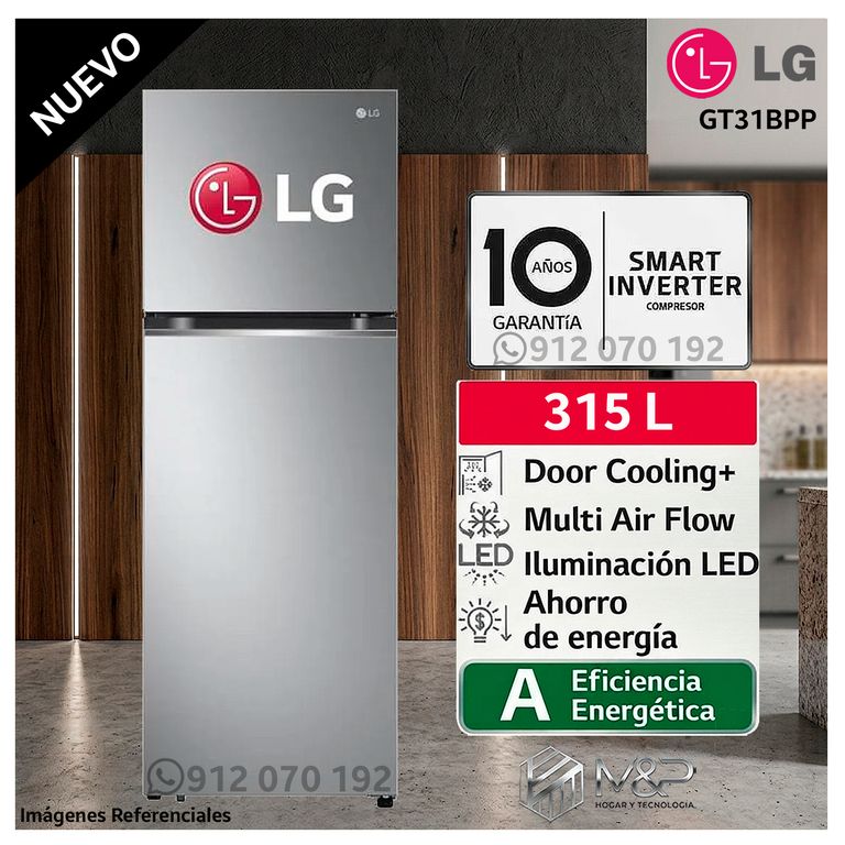 Refrigeradora 315 Lt Top Freezer No Frost GT31BPP Plateado