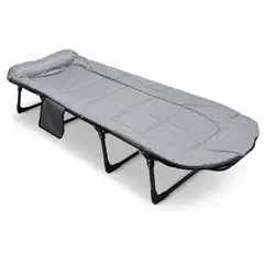 GENERICO - Cama Plegable Individual con Respaldo Reclinable en 6 Posiciones